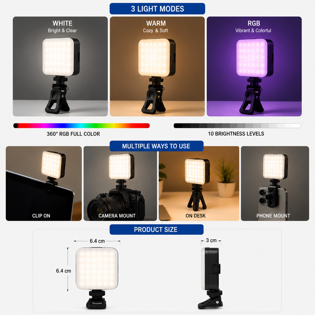 Pocket RGB fill light