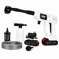 White MZ pressure washer with accessories 
