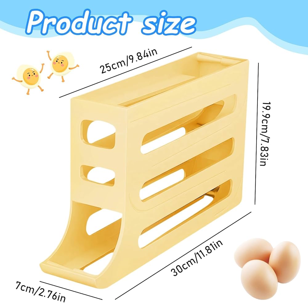 Automatic rolling egg storage