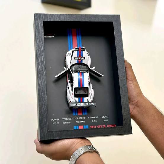 3D Car Wall Frame Porsche