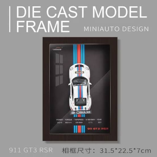3D Car Wall Frame Porsche