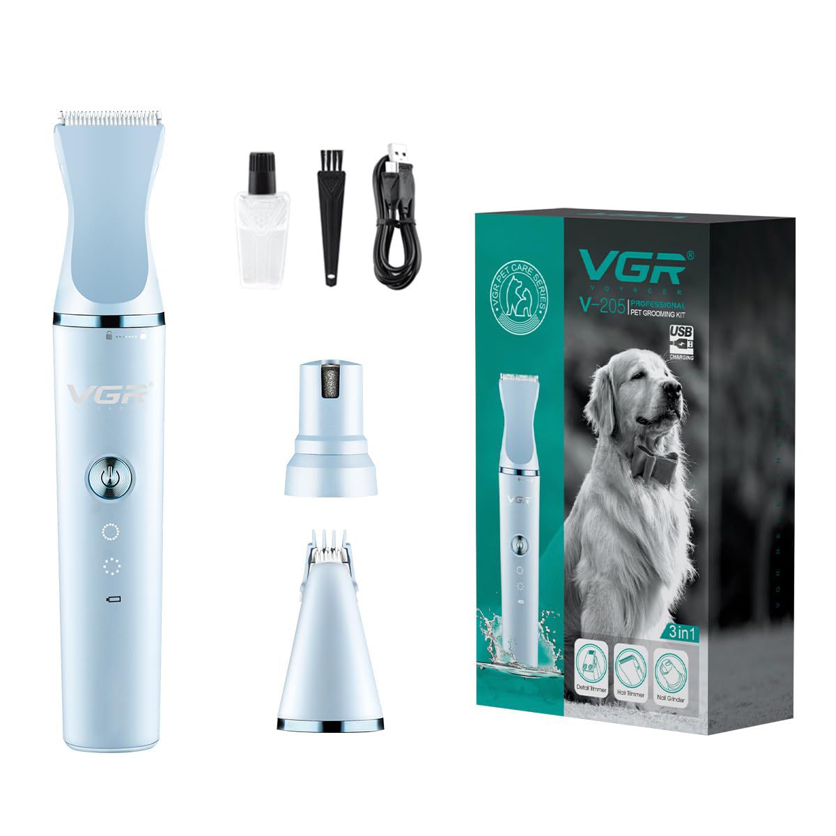VGR V-205 Professional Pet Grooming Kit