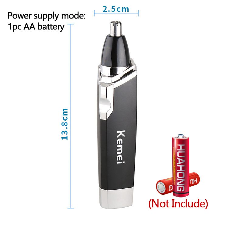 Kemei KM-6512 electric nose and ear hair trimmer.