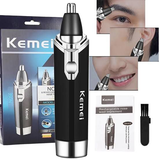 Kemei KM-6512 electric nose and ear hair trimmer.