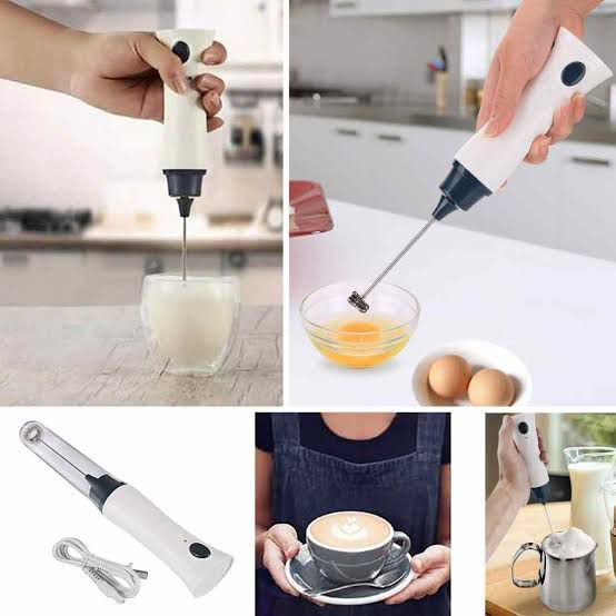 portable rechargeable handheld milk frother