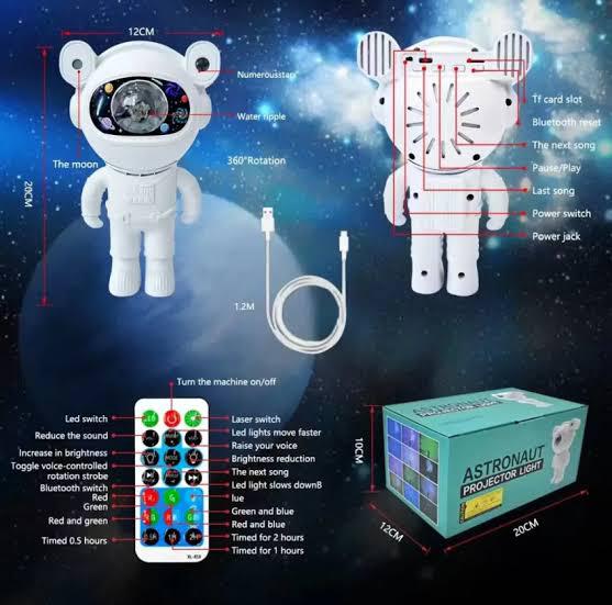 astronaut projector light